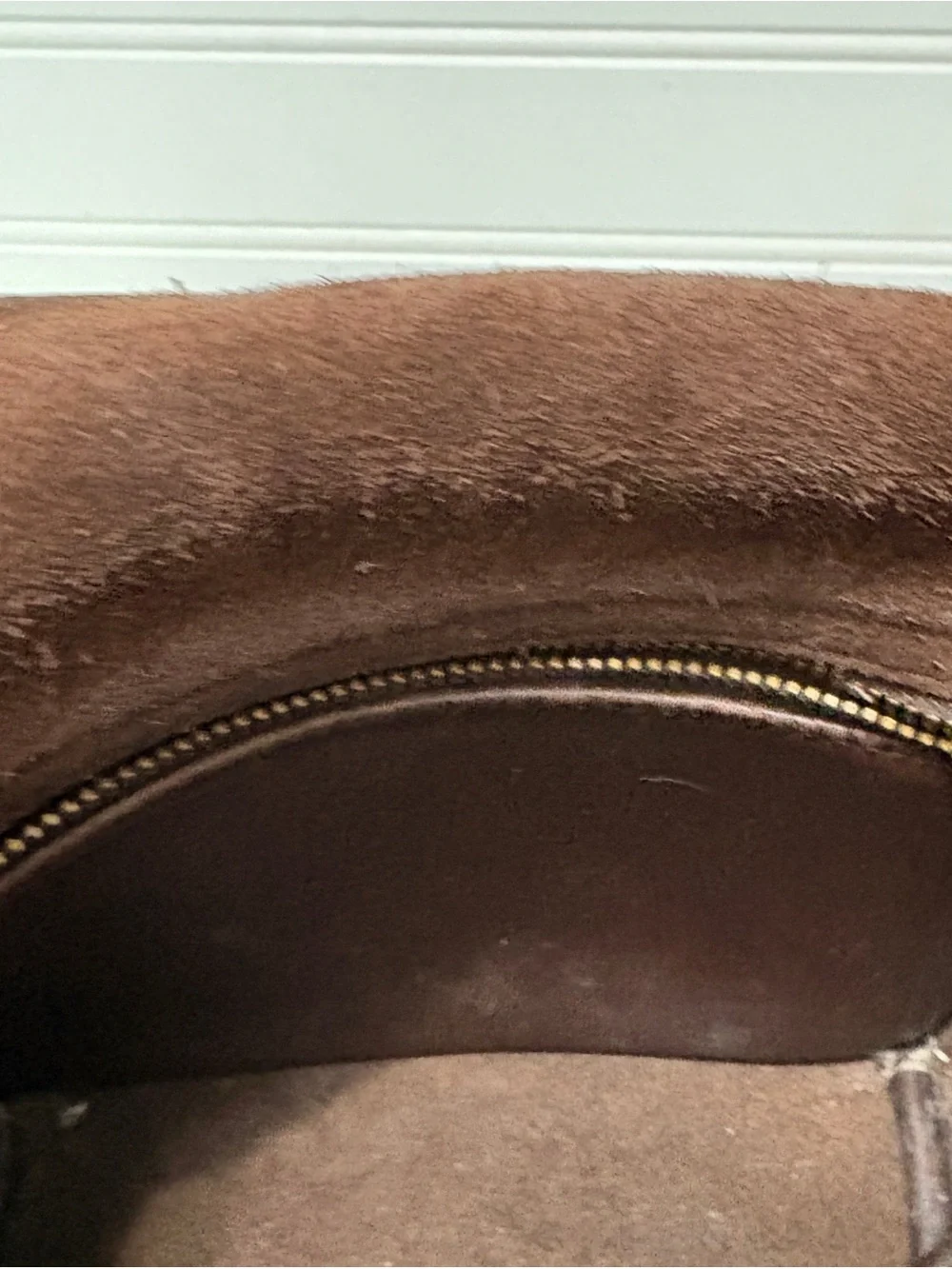COACH Vintage Companion Flap Brown Leather Small Crossbody Shoulder Bag 9076